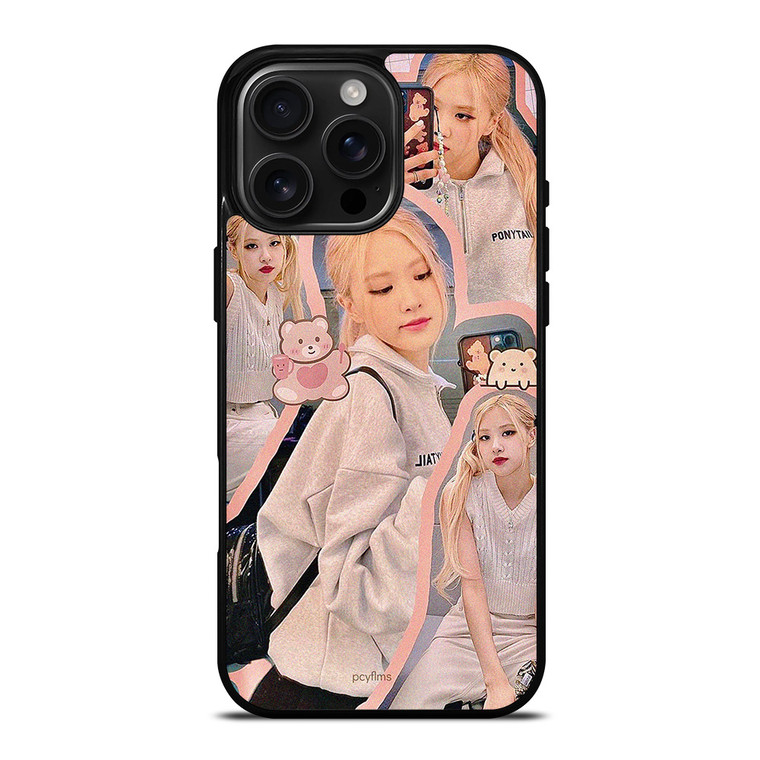 ROSE BLACKPINK CUTE COLLAGE iPhone 16 Pro Max Case