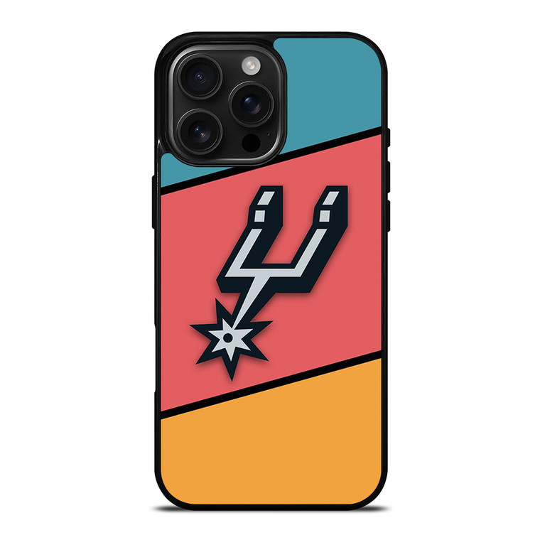 SAN ANTONIO SPURS COLORFUL LOGO iPhone 16 Pro Max Case