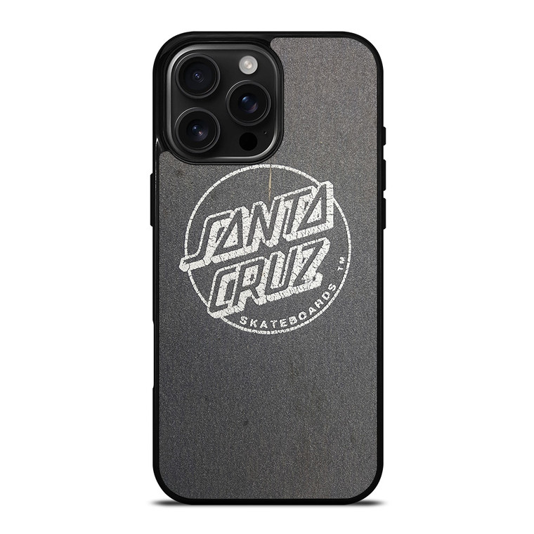 SANTA CRUZ SKATEBOARD LOGO ASPHALT iPhone 16 Pro Max Case