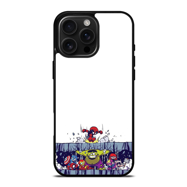 SPIDERMAN VS ALL MARVEL HEROES KAWAII iPhone 16 Pro Max Case SPIDERMAN VS ALL MARVEL HEROES KAWAII iPhone 16 Pro Max Case