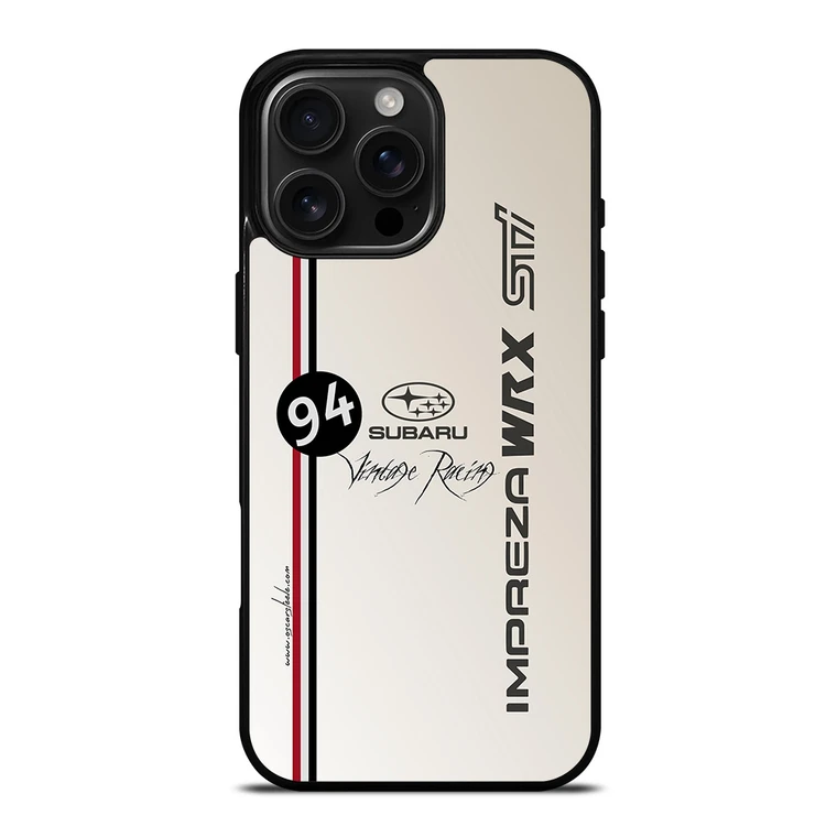 SUBARUWRX STI VINTAGE CAR iPhone 16 Pro Max Case