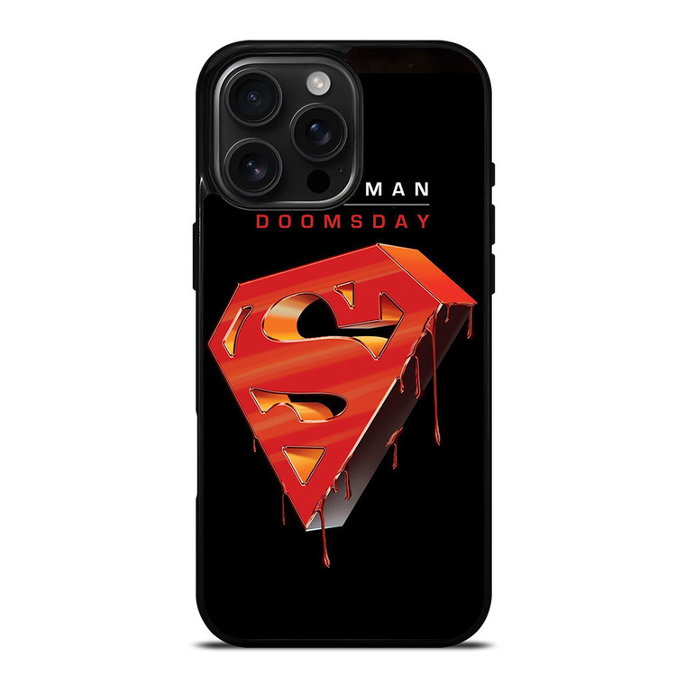 SUPERMAN DOOMSDAY LOGO iPhone 16 Pro Max Case
