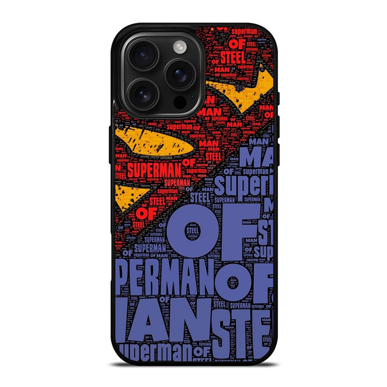SUPERMAN LOGO ART WALL iPhone 16 Pro Max Case