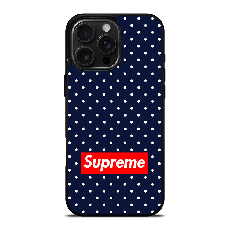 SUPREME FLORAL POLKADOTS iPhone 16 Pro Max Case