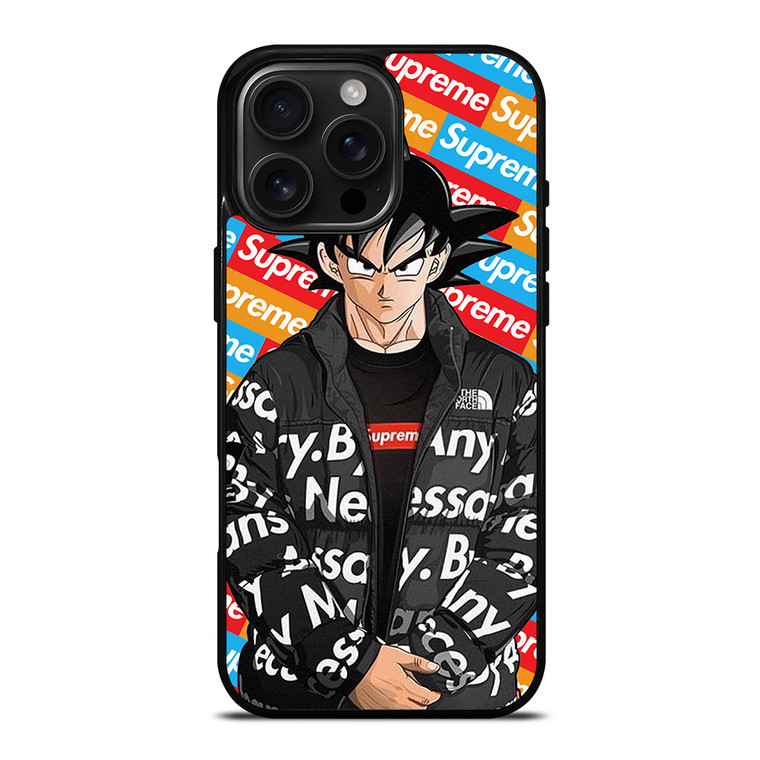 SUPREME GOKU THE NORT FACE iPhone 16 Pro Max Case