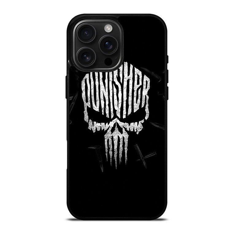 THE PUNISHER LOGO BULLETS iPhone 16 Pro Max Case