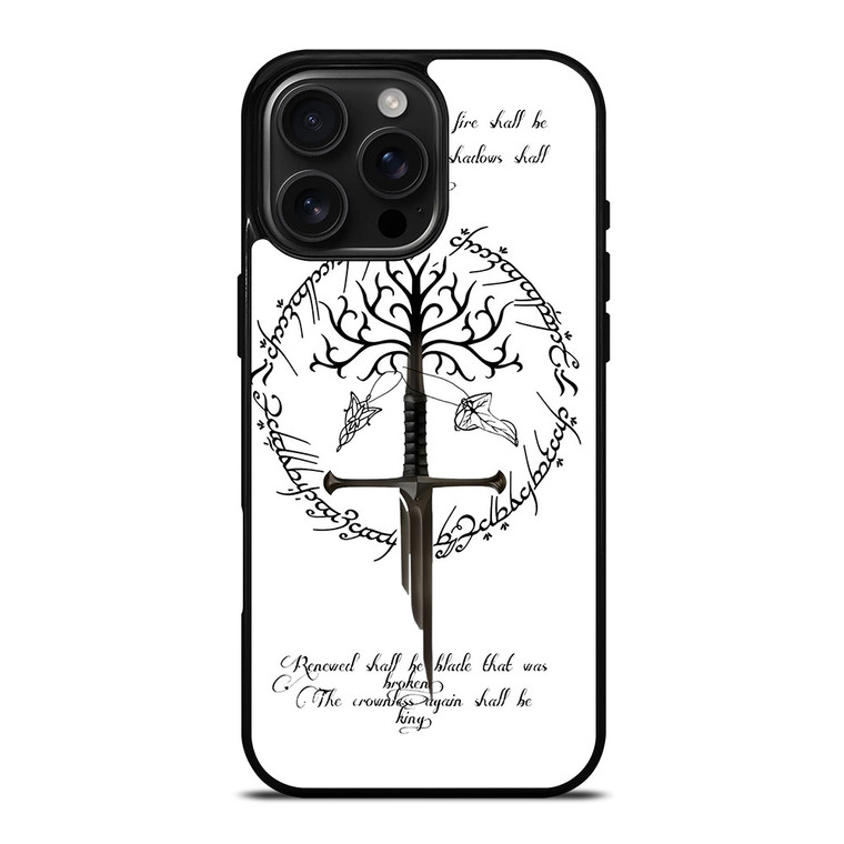 TREE LORD OF THE RING SWORD iPhone 16 Pro Max Case