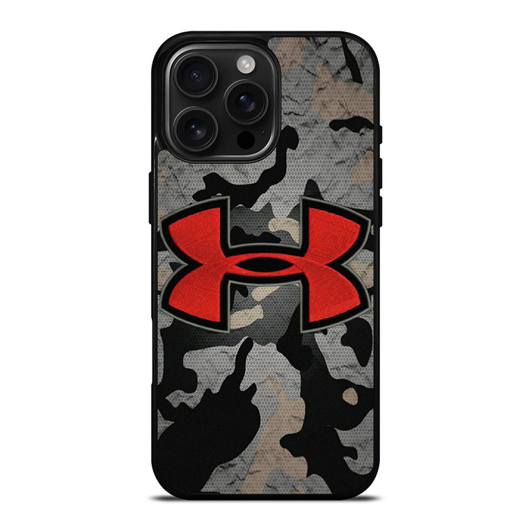 UNDER ARMOUR RED CAMO LOGO iPhone 16 Pro Max Case