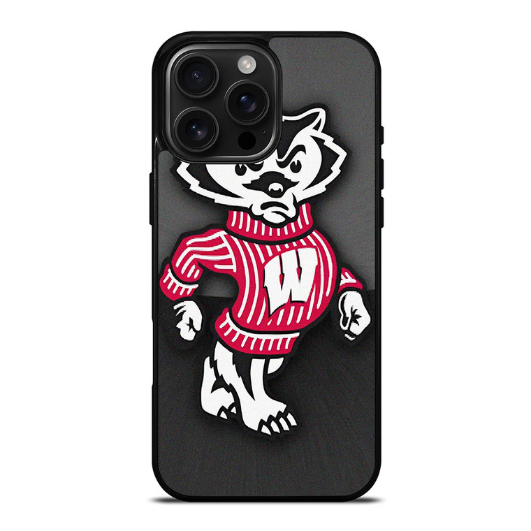 WISCONSIN BADGERS FOOTBALL MASCOT iPhone 16 Pro Max Case