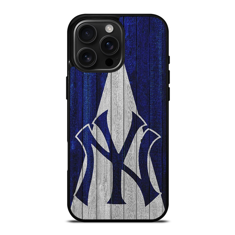 WOODEN LOGO NEW YORK YANKEES iPhone 16 Pro Max Case