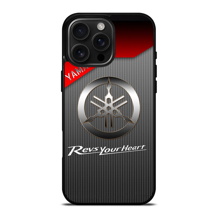 YAMAHA REVS YOUR HEART METAL LOGO iPhone 16 Pro Max Case