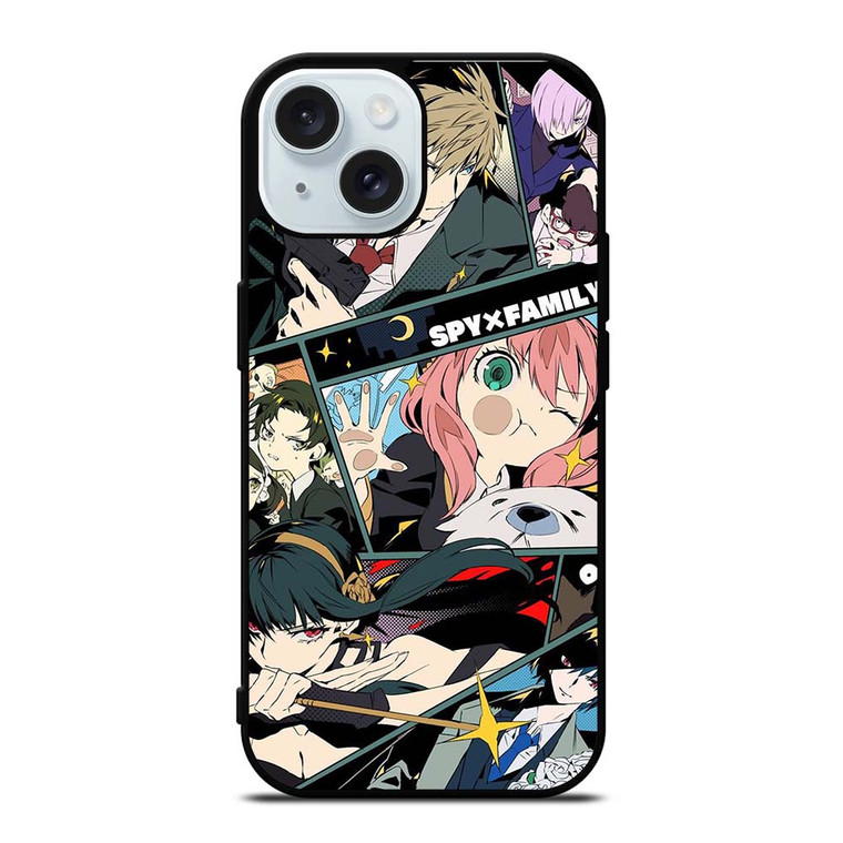 MANGA ANIME SPY X FAMILY iPhone 15  Case Cover MANGA ANIME SPY X FAMILY iPhone 15  Case Cover
