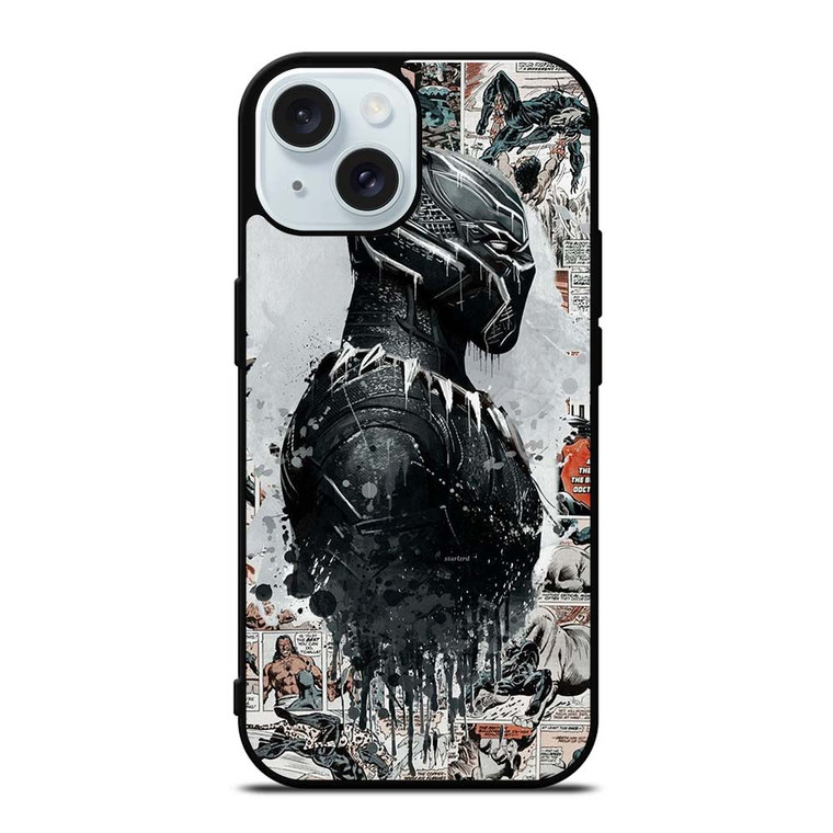 MARVEL BLACK PANTHER COMIC iPhone 15  Case Cover