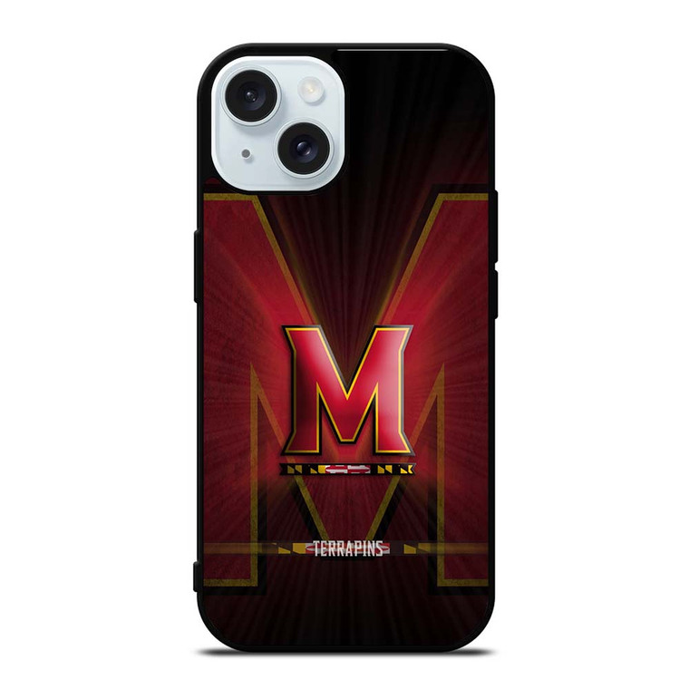 MARYLAND TERRAPINS FOOTBALL LOGO iPhone 15  Case Cover