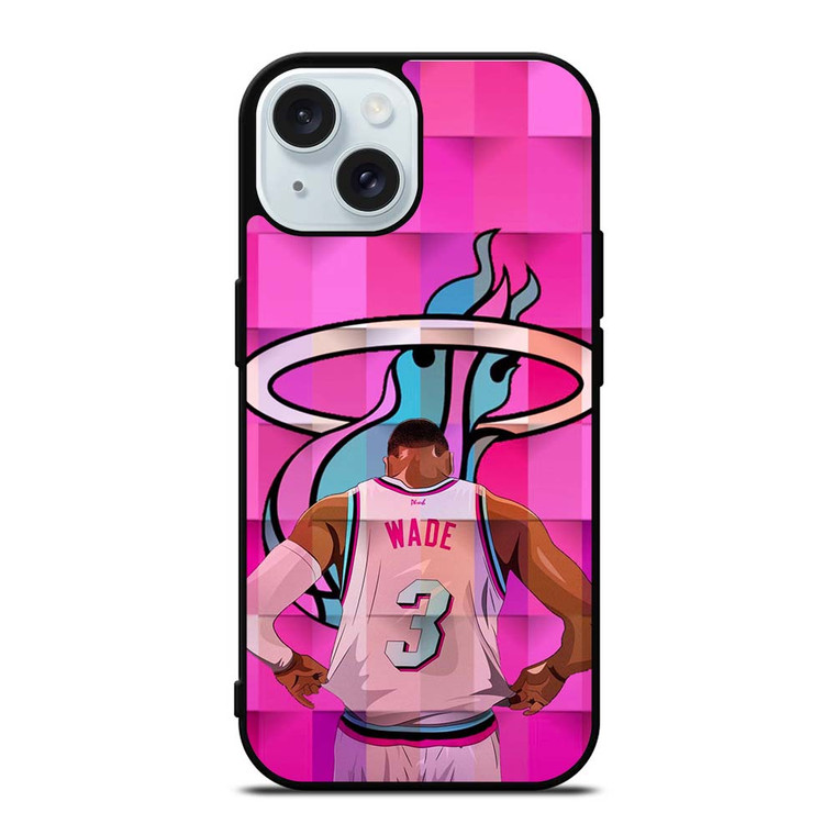 MIAMI HEAT DWYANE WADE NBA iPhone 15  Case Cover