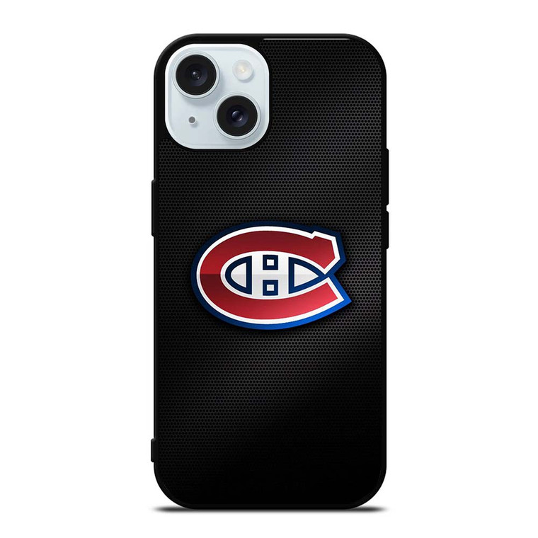 MONTREAL CANADIENS CARBON LOGO iPhone 15  Case Cover