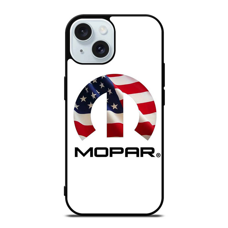 MOPAR USA FLAG LOGO iPhone 15  Case Cover