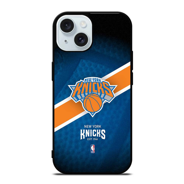 NEW YORK KNICKS LOGO NBA iPhone 15  Case Cover NEW YORK KNICKS LOGO NBA iPhone 15  Case Cover