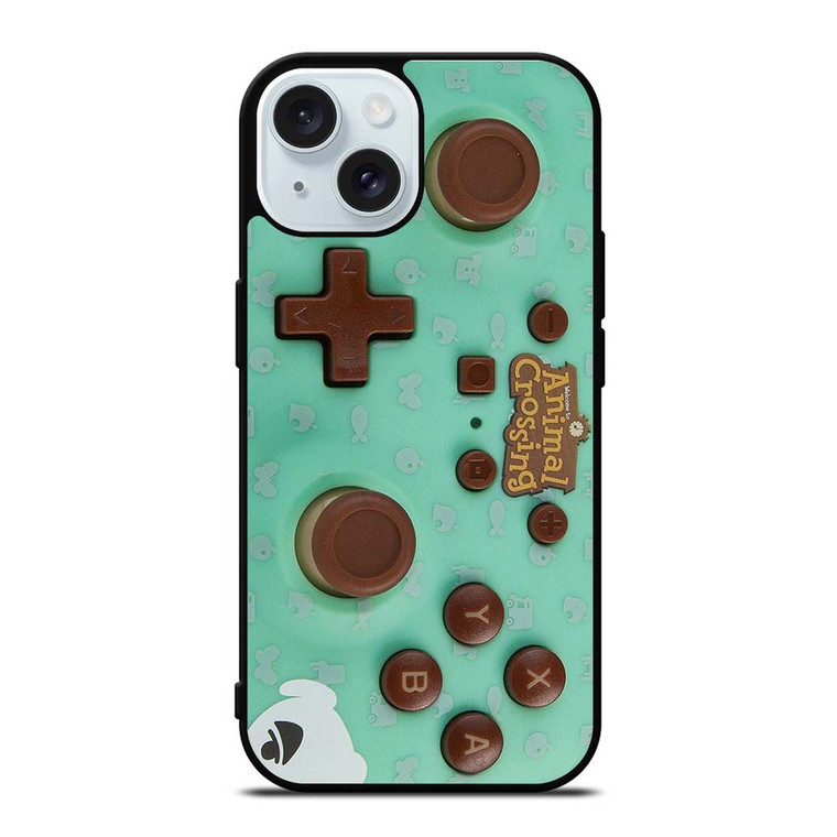 NINTENDO CONTROLLER ANIMAL CROSSING iPhone 15  Case Cover