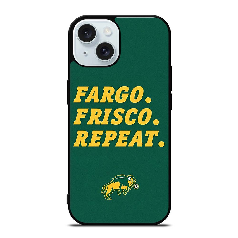 NORTH DAKOTA BISON PRIDE FOOTBALL NDSU iPhone 15  Case Cover