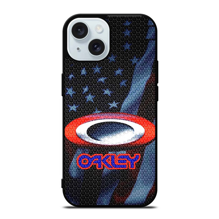 OAKLEY US FLAG iPhone 15  Case Cover OAKLEY US FLAG iPhone 15  Case Cover
