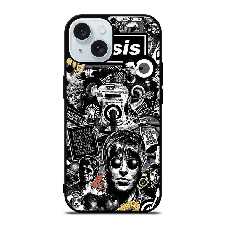 OASIS ROCK BAND POSTER iPhone 15  Case Cover