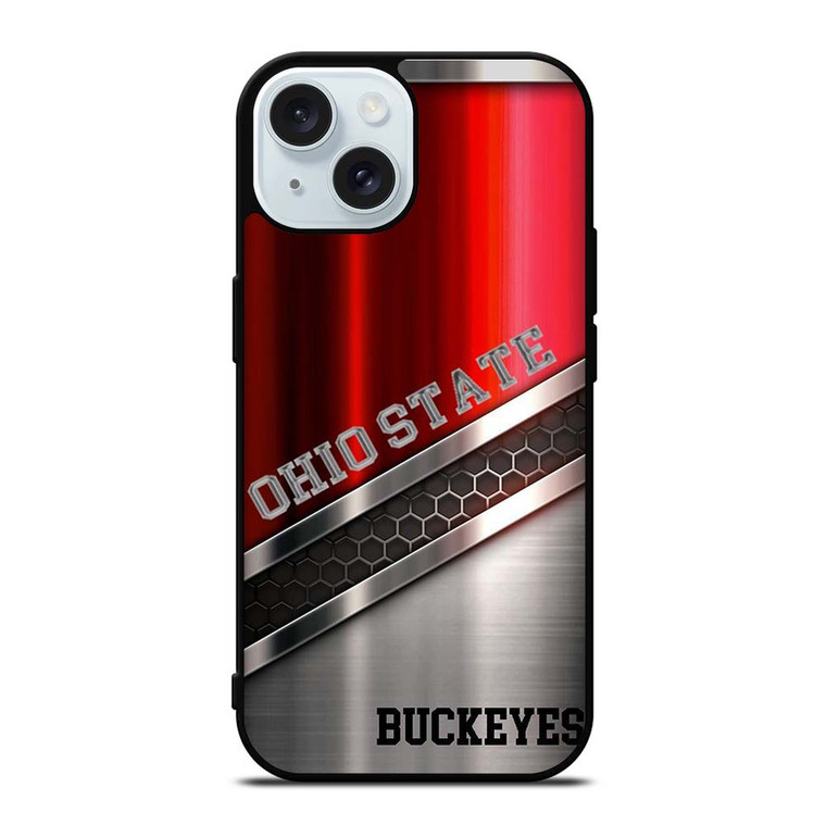 OHIO STATE BUCKEYES ALLOY iPhone 15  Case Cover OHIO STATE BUCKEYES ALLOY iPhone 15  Case Cover
