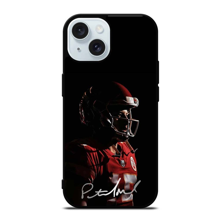 PATRICK MAHOMES KC CHIEFS SIGNATURE iPhone 15  Case Cover PATRICK MAHOMES KC CHIEFS SIGNATURE iPhone 15  Case Cover