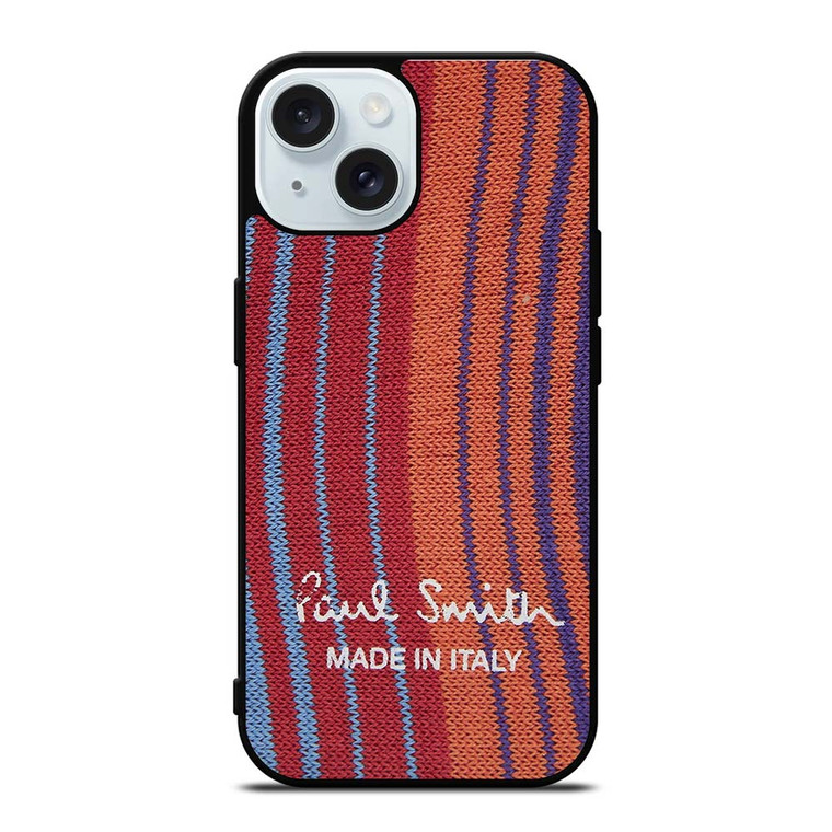 PAUL SMITH PATTERN MADE IN ITALY iPhone 15  Case Cover PAUL SMITH PATTERN MADE IN ITALY iPhone 15  Case Cover
