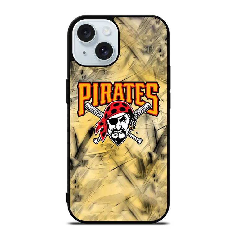 PITTSBURGH PIRATES LOGO MLB iPhone 15  Case Cover PITTSBURGH PIRATES LOGO MLB iPhone 15  Case Cover