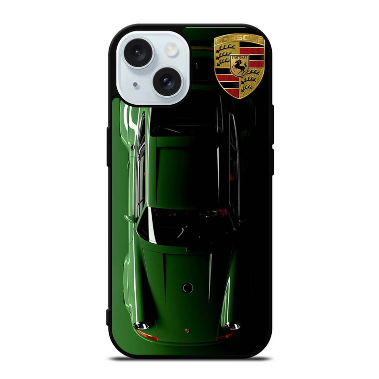 PORSCHE CAR GREEN iPhone 15  Case Cover