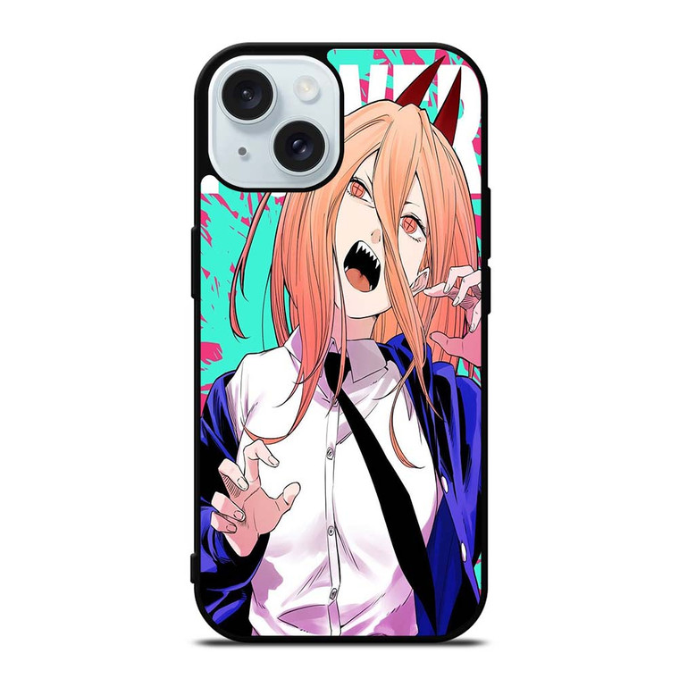 POWER CHAINSAW MAN ANIME iPhone 15  Case Cover