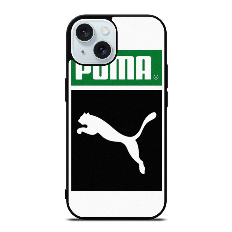 PUMA WHITE LOGO iPhone 15  Case Cover