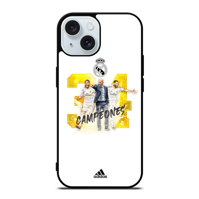 REAL MADRID CAMPEONES 34 iPhone 15  Case Cover REAL MADRID CAMPEONES 34 iPhone 15  Case Cover