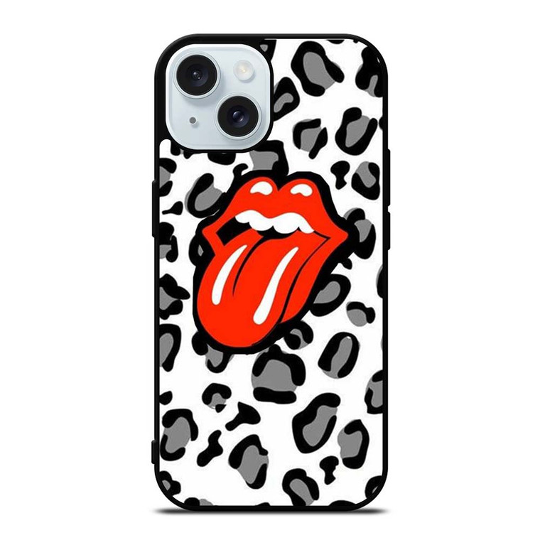 ROLLING STONES LEOPARD  iPhone 15  Case Cover