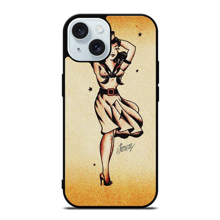 SAILOR JERRY TATTOO GIRL iPhone 15  Case Cover