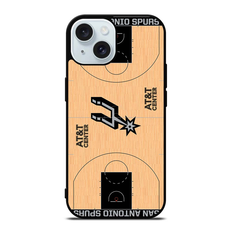 SAN ANTONIO SPURS BASKET FIELD iPhone 15  Case Cover