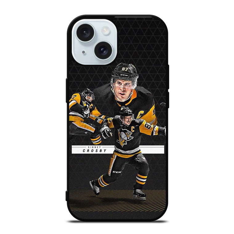 SIDNEY CROSBY PITTSBURGH PENGUINS NHL 2 iPhone 15  Case Cover SIDNEY CROSBY PITTSBURGH PENGUINS NHL 2 iPhone 15  Case Cover