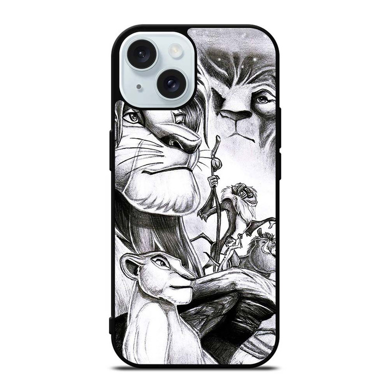 SIMBA THE LION KING ART iPhone 15  Case Cover