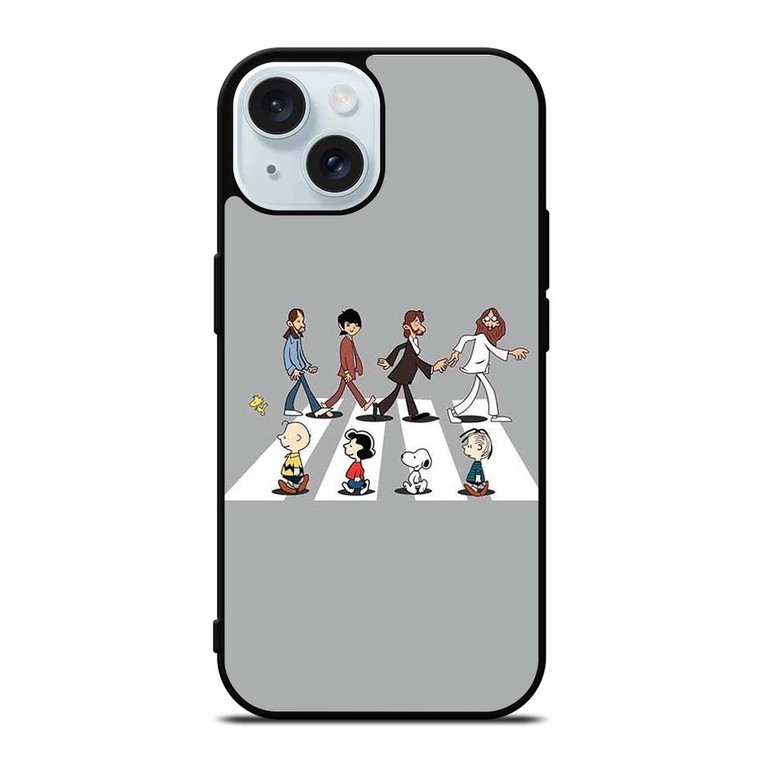 SNOOPY CHARLIE BROWN CROSS iPhone 15  Case Cover SNOOPY CHARLIE BROWN CROSS iPhone 15  Case Cover