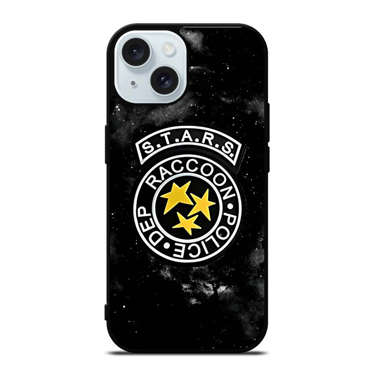 STARS RACCOON POLICE DEP BADGE 3 iPhone 15  Case Cover