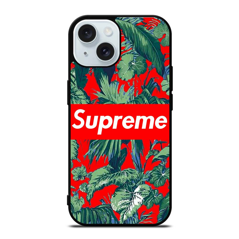 SUPREME FLORAL iPhone 15  Case Cover