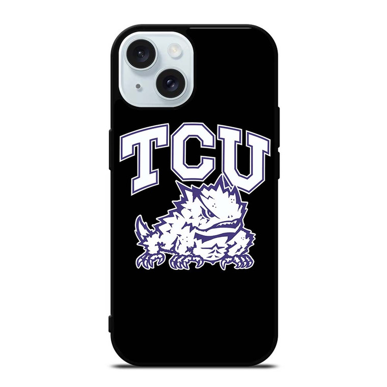 TCU HORNED FROGS FOOTBALL LOGO iPhone 15  Case Cover