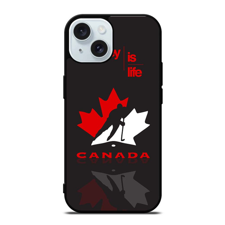 TEAM CANADA HOCKEY SYMBOL iPhone 15  Case Cover