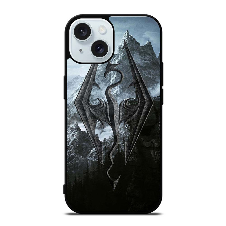 THE ELDER SCROLLS V SKYRIM LOGO iPhone 15  Case Cover