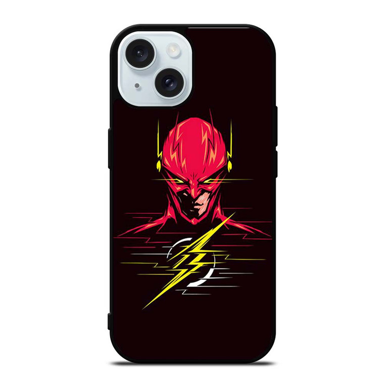 THE FLASH SUPERHERO SIMPLE iPhone 15  Case Cover THE FLASH SUPERHERO SIMPLE iPhone 15  Case Cover