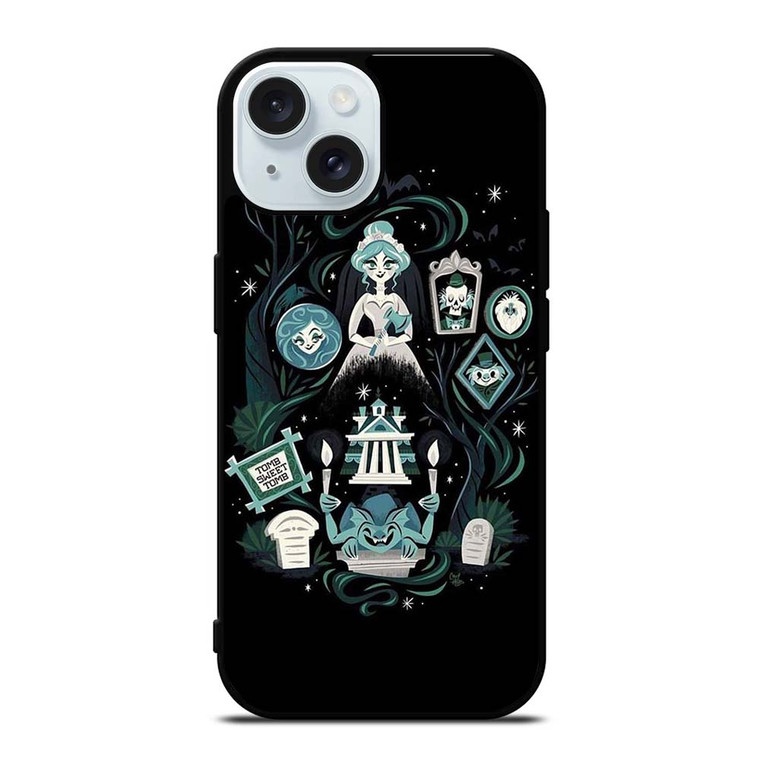 THE HAUNTED MANSION CLIPART iPhone 15  Case Cover THE HAUNTED MANSION CLIPART iPhone 15  Case Cover