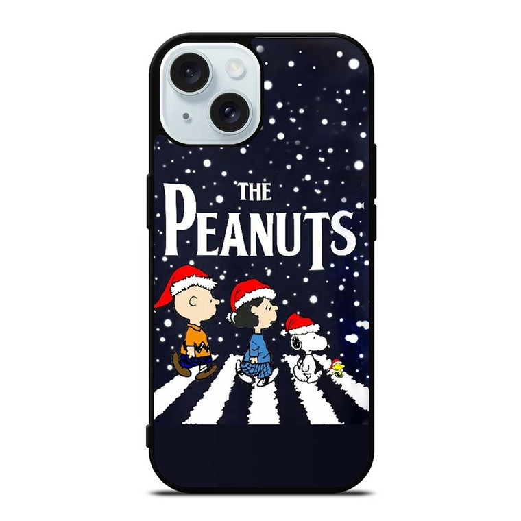 THE PEANUTS SNOOPY BEATLES CHRISTMAS iPhone 15  Case Cover THE PEANUTS SNOOPY BEATLES CHRISTMAS iPhone 15  Case Cover