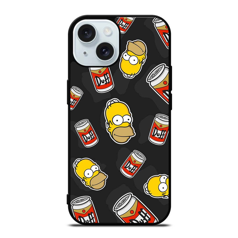 THE SIMPSONS HOMER DUFF BEER iPhone 15  Case Cover