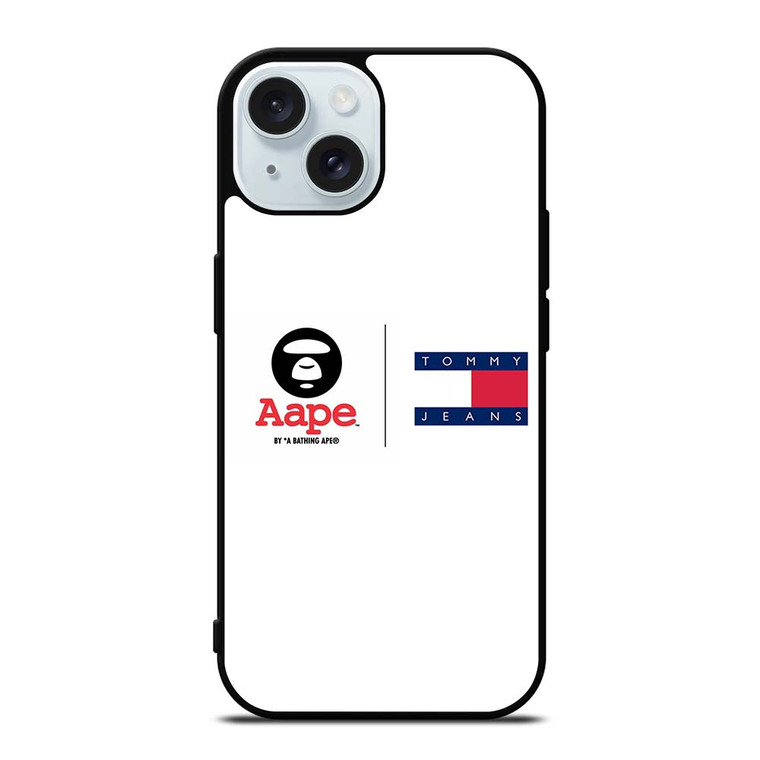 TOMMY HILFIGER A BATHING APE LOGO iPhone 15  Case Cover